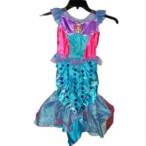 Disney's little Mermaid dress-up dress 4-6X lights up